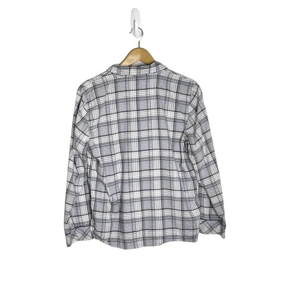 Victoria's Secret Gray Plaid Button Down Size S - Picture 3 of 6